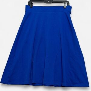 Women’s Sz 6-8 Royal Blue A-Lone Midi Skirt Flowy Modest Academia Preppy